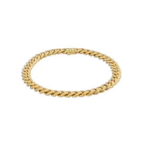 6.5mm Miami Cuban Lite Bracelet in Gold