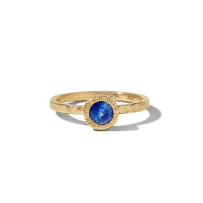 Aeon Ring, Blue Sapphire, 9kt Yellow Gold