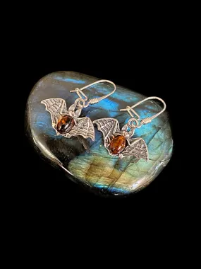 Amber Bat Dangles