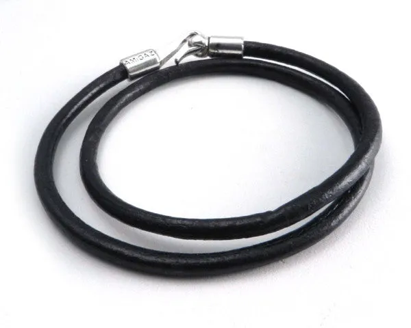 AMiGAZ Leather 2 Wrap S Hook Bracelet