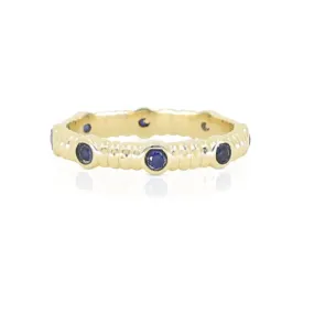 Asymmetric Sapphire Gold Stacker