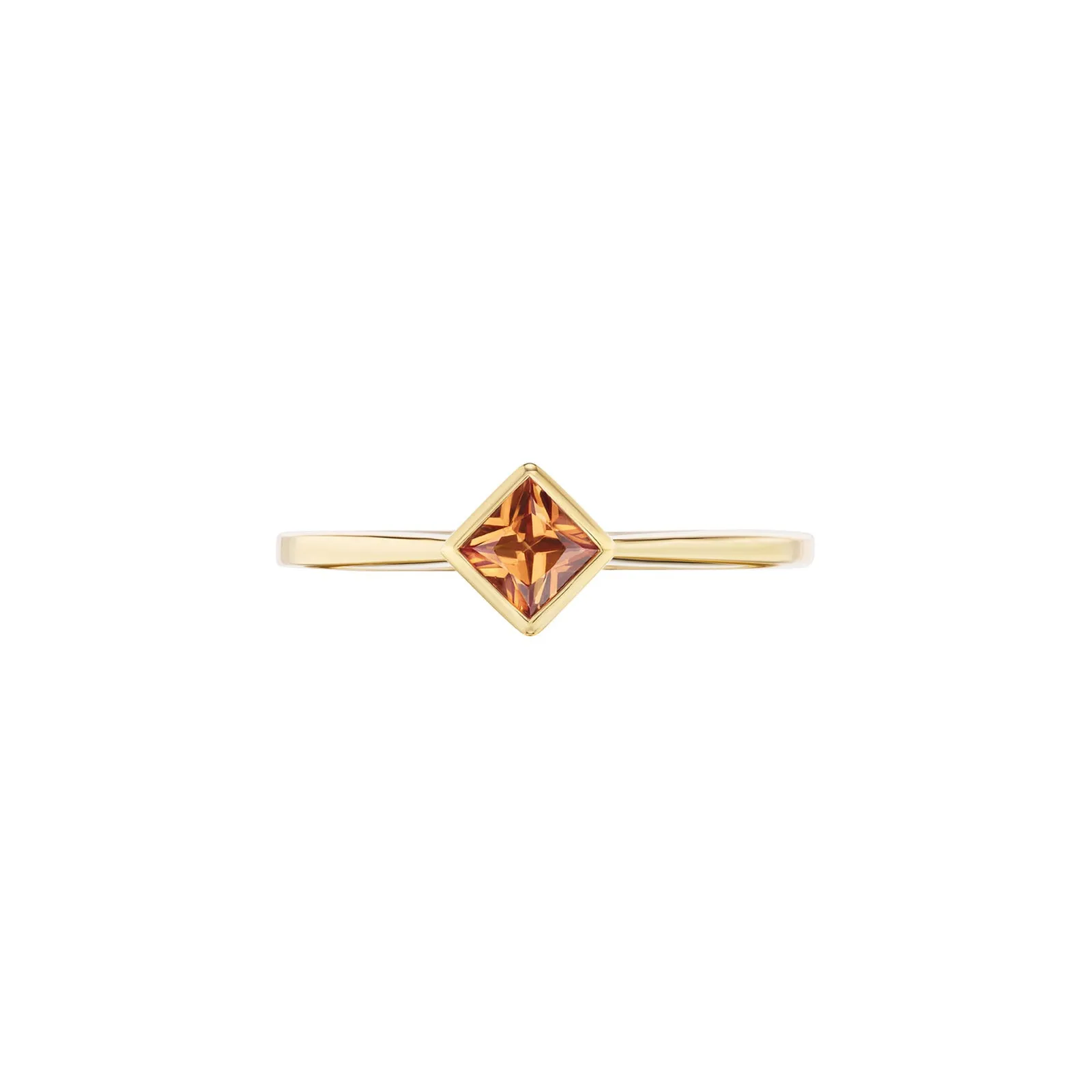 Atlantis Stacking Ring - Orange Sapphire