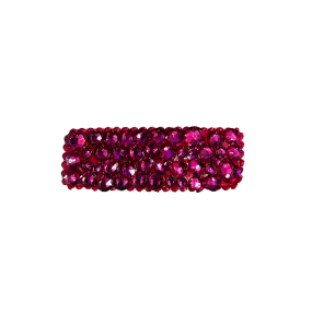 Bari Lynn Crystal Snap Clip - Fuschia