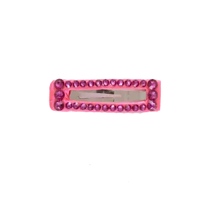 Bari Lynn Rectangle Clip - Medium Pink