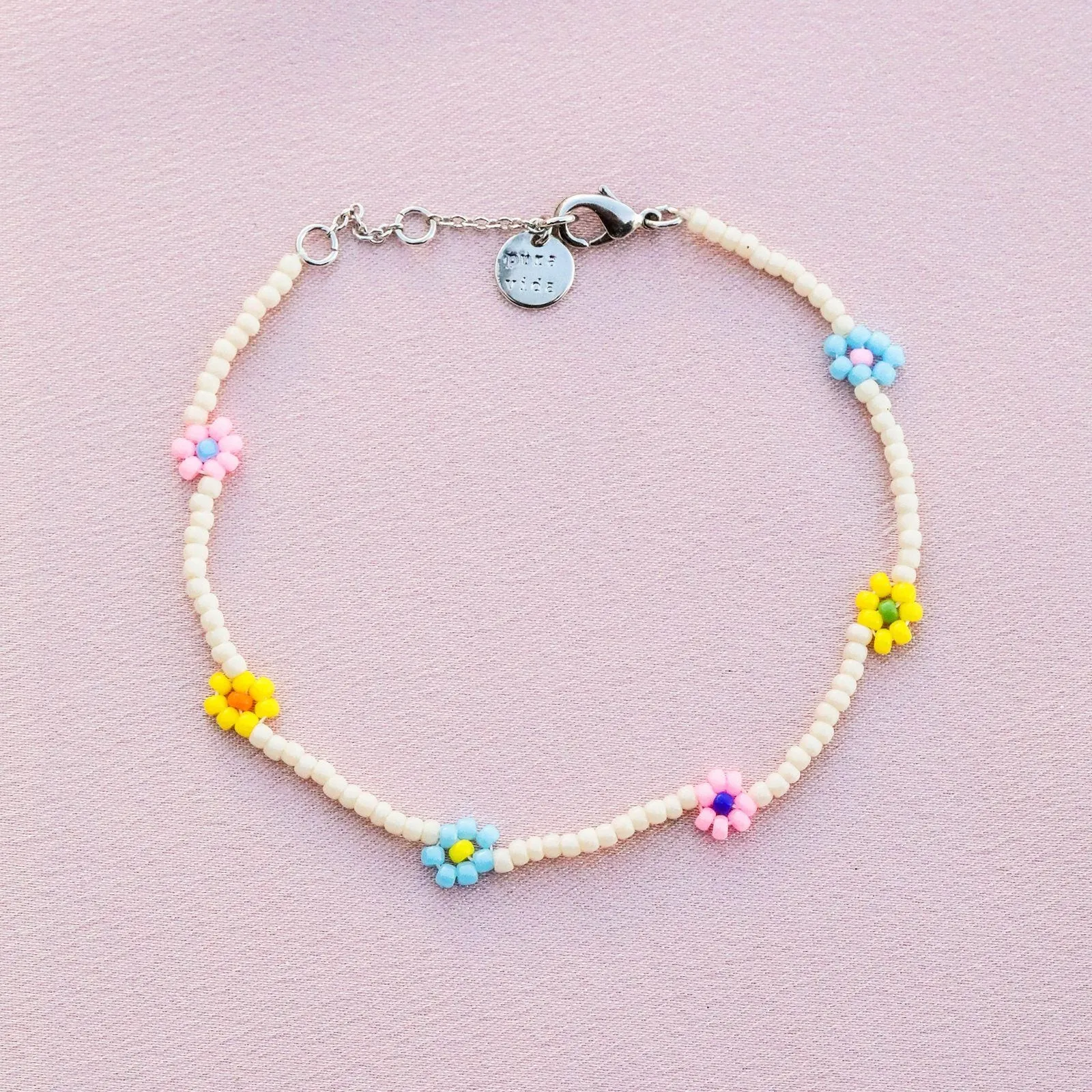 Beaded Flower Bracelet