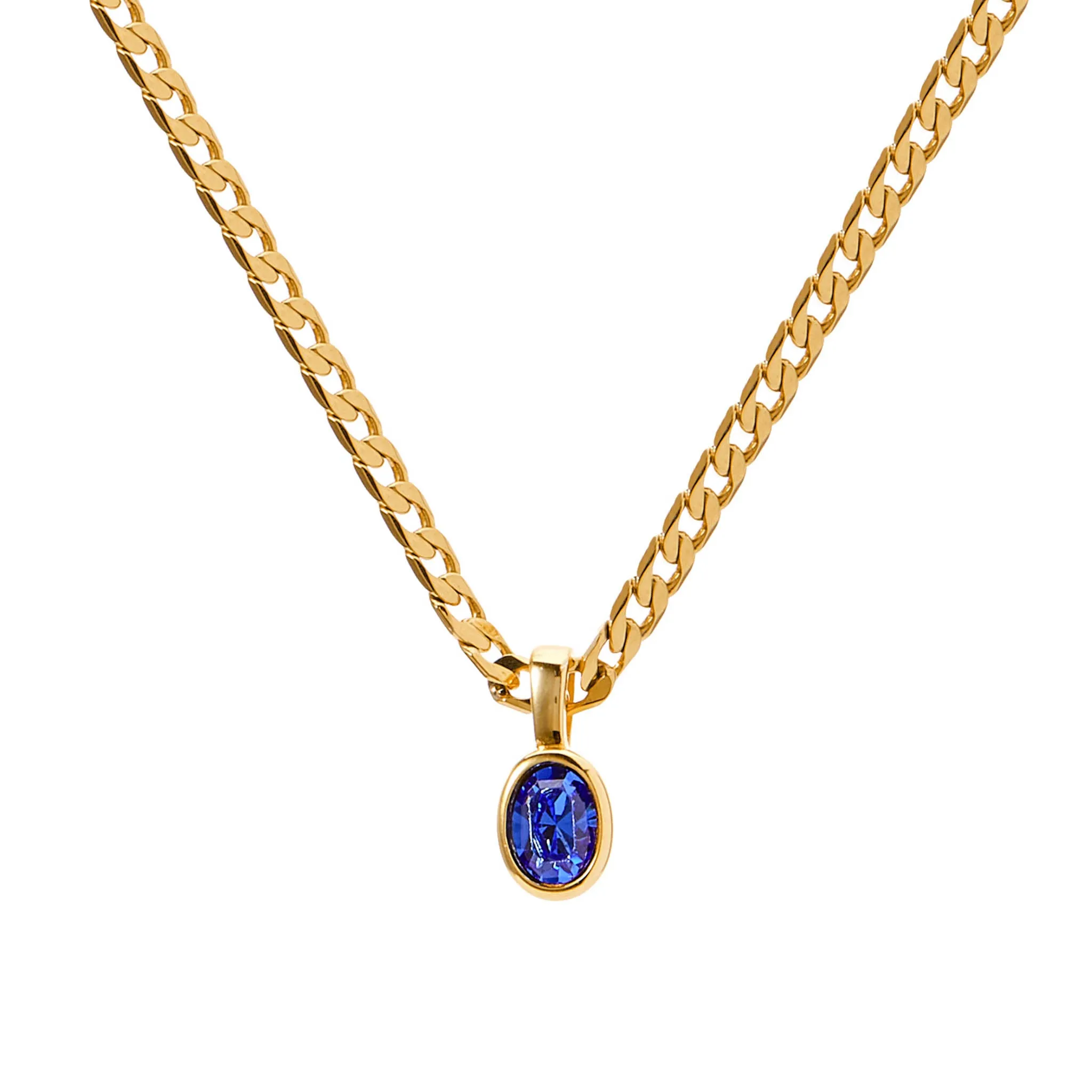 Bella Necklace - Sapphire Blue