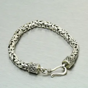 Byzantine Balinese Bracelet, 925 Sterling Silver