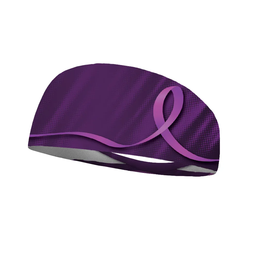 Cancer Ribbon Collection Performance Wicking Headband (Multiple Colors Available)