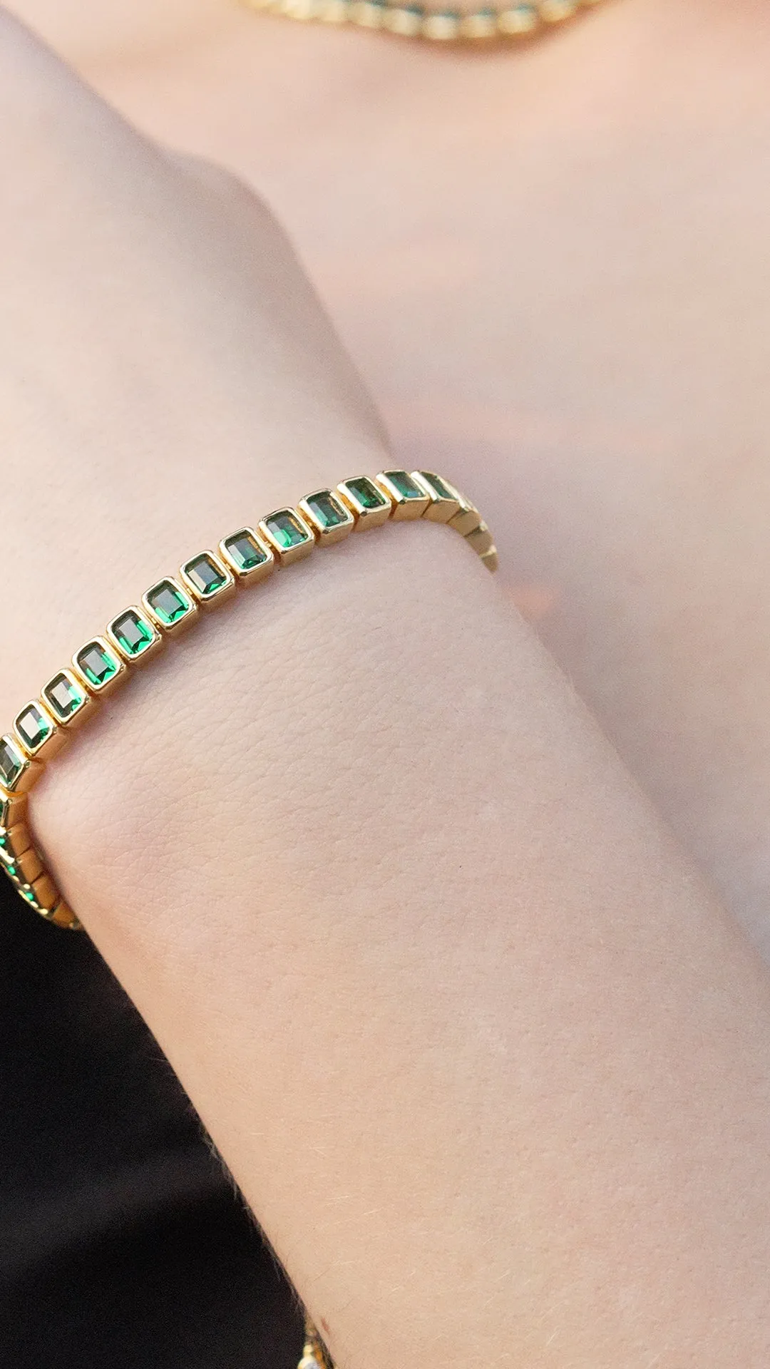 Cassidy Bracelet Emerald 18K Gold Vermeil