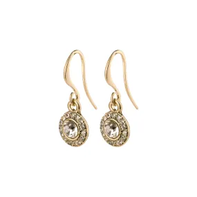 CLEMENTINE recycled crystal earrings gold-plated