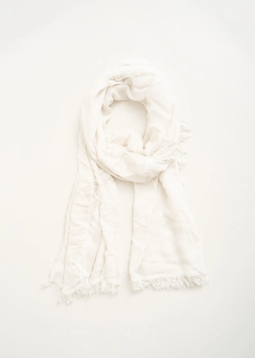 DENNY BAMBOO SCARF - OFF WHITE