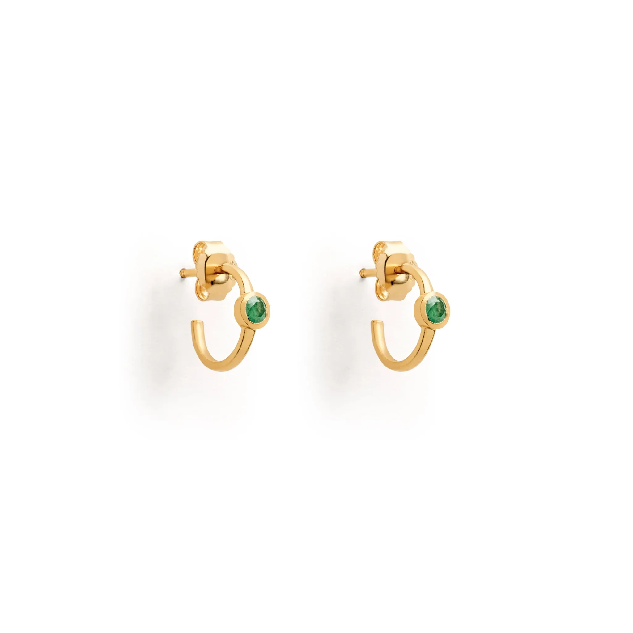 Emerald Astrea Hoop Earrings