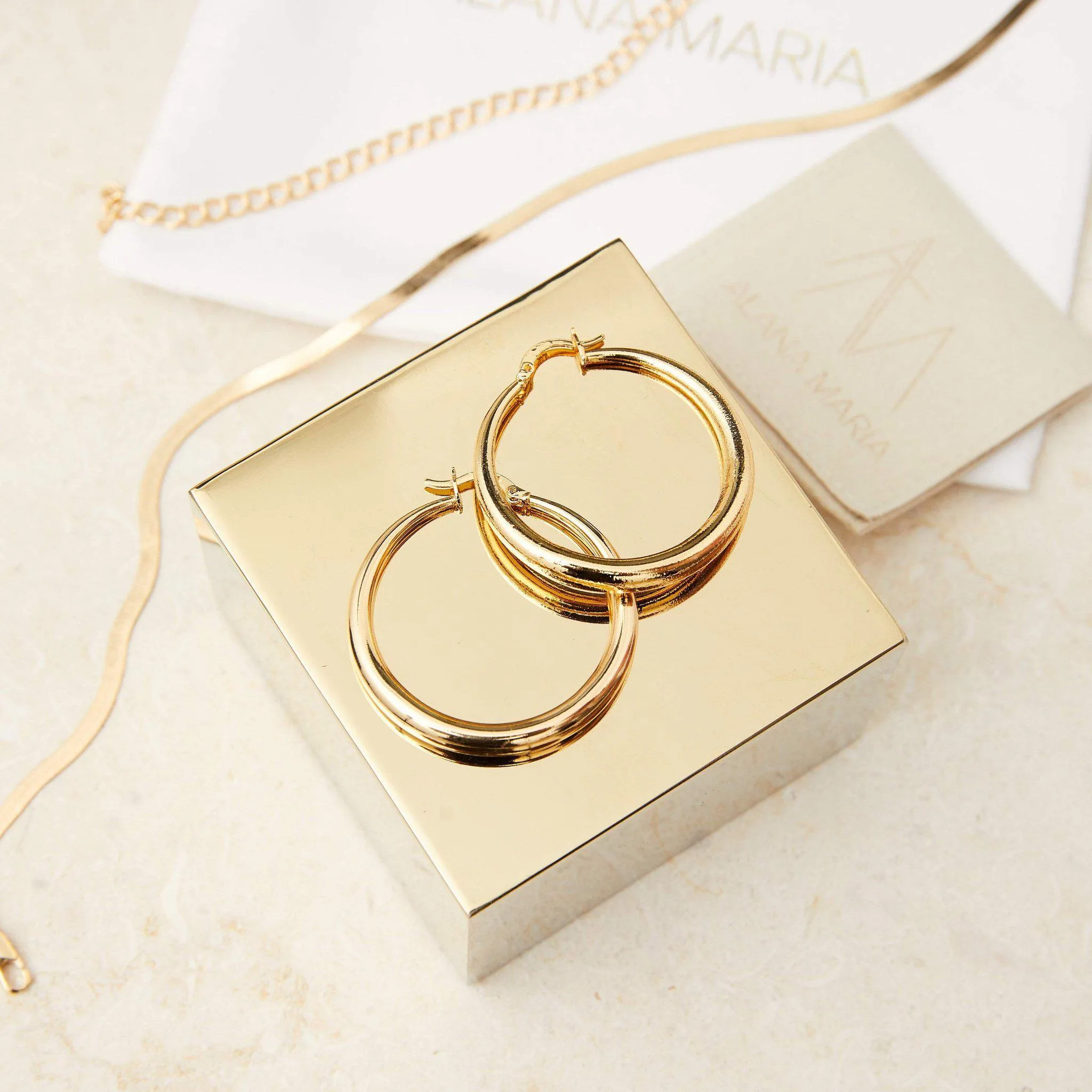 Greta Hoop Earrings - Gold