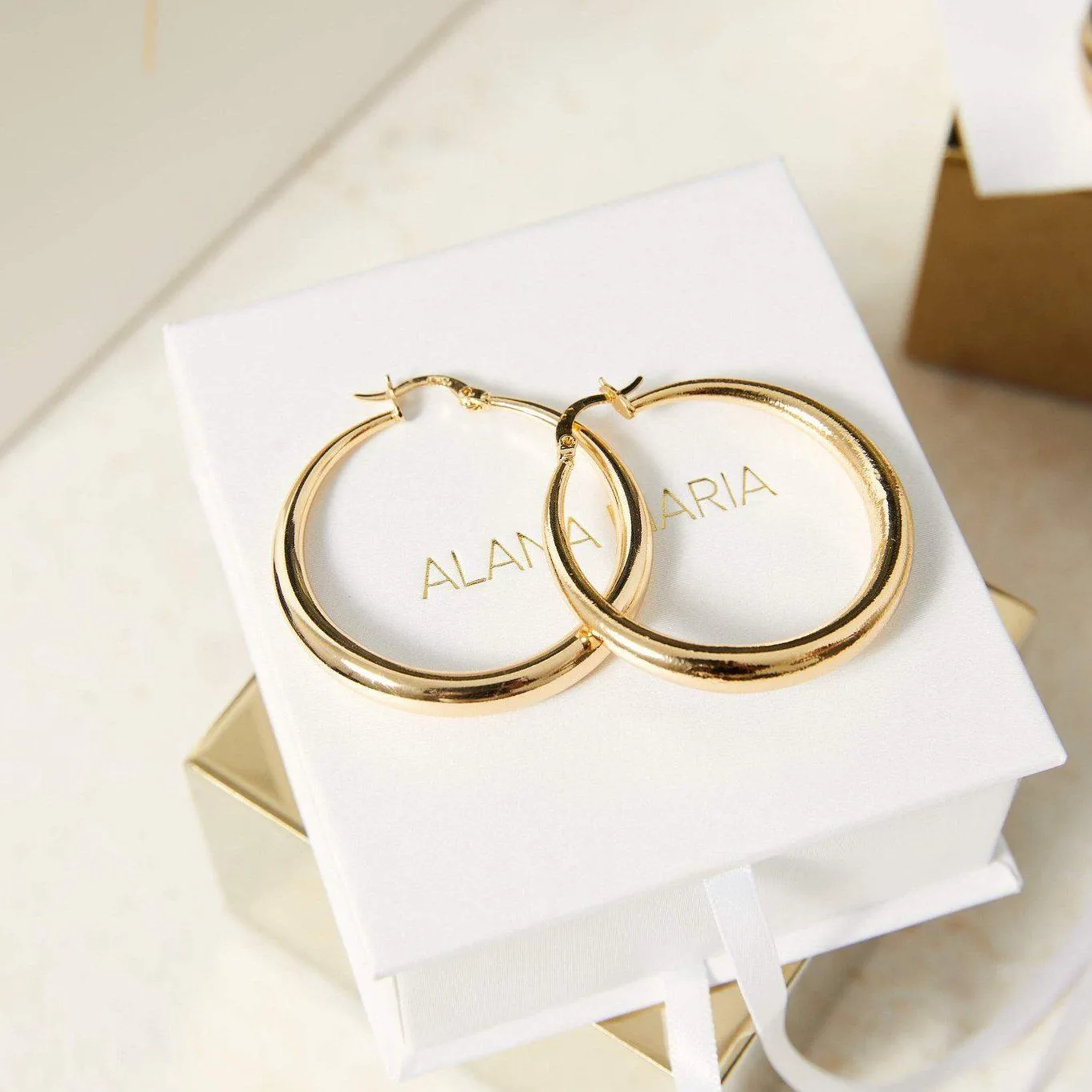 Greta Hoop Earrings - Gold