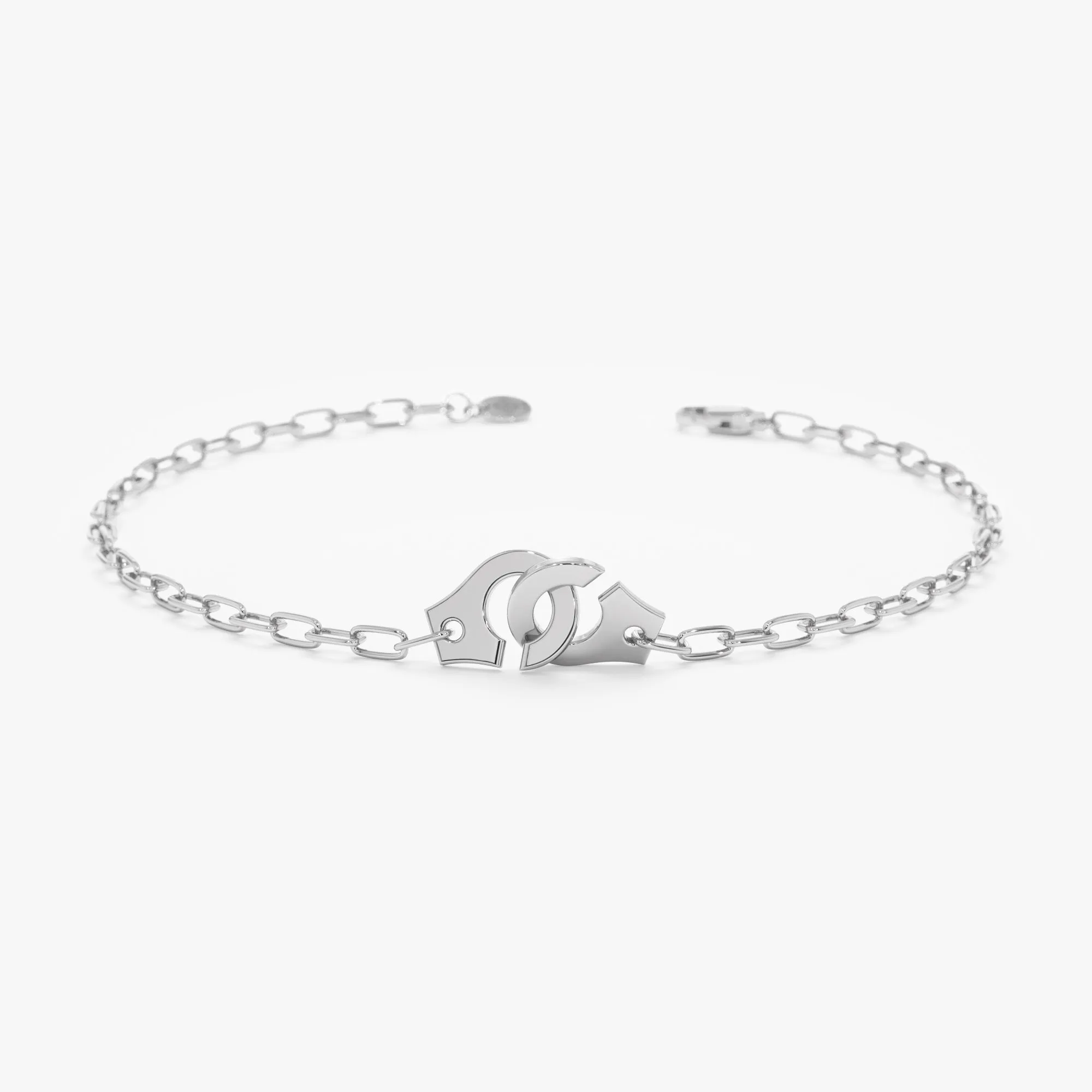 Handcuff Paperclip Chain Bracelet, Charlotte