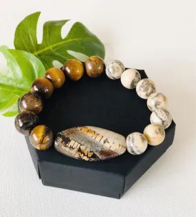 Leopard Stone Duality Bracelet