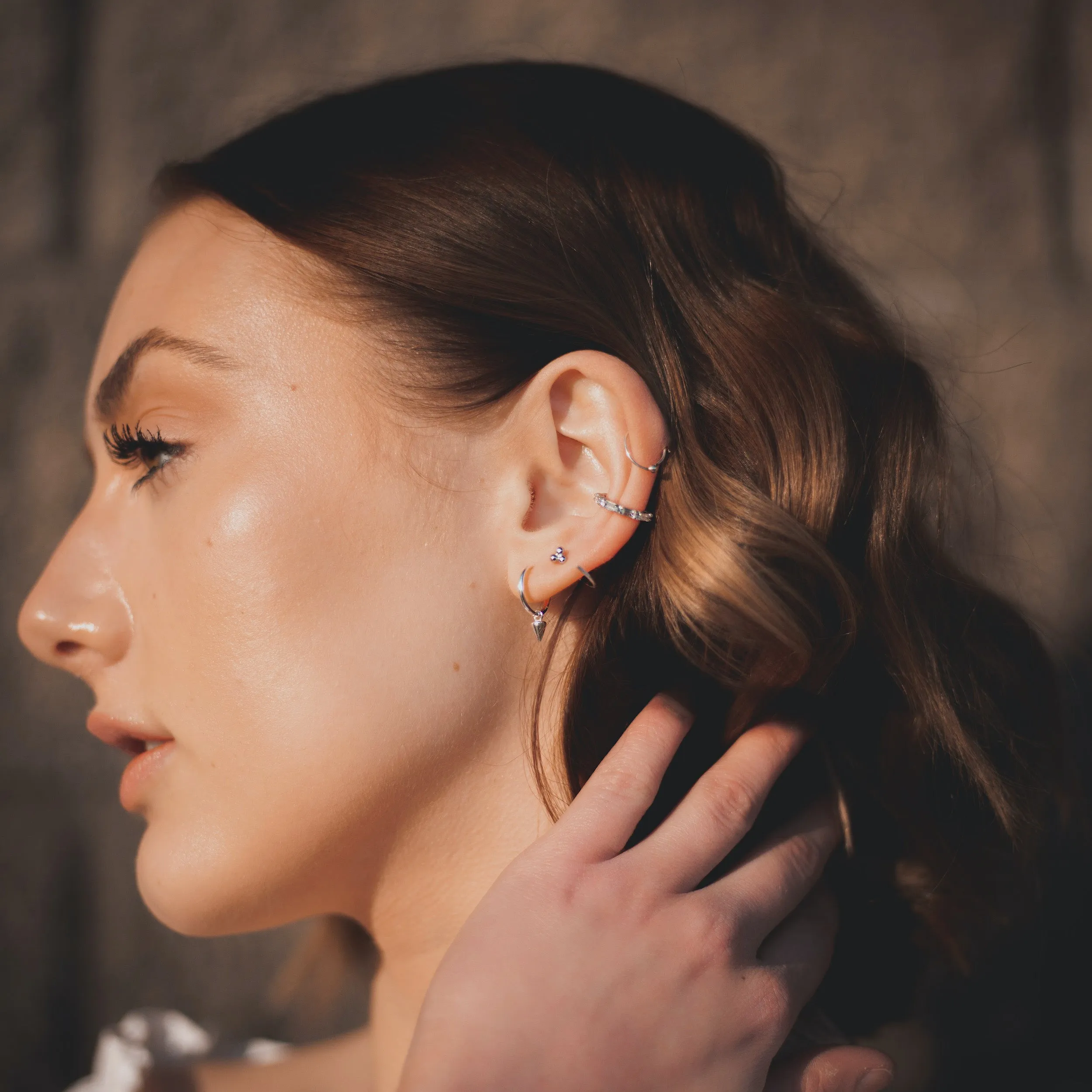 Little Spike Hoop Earrings