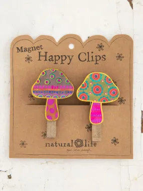 Magnet Bag Clips, Set of 2 - Mushroom