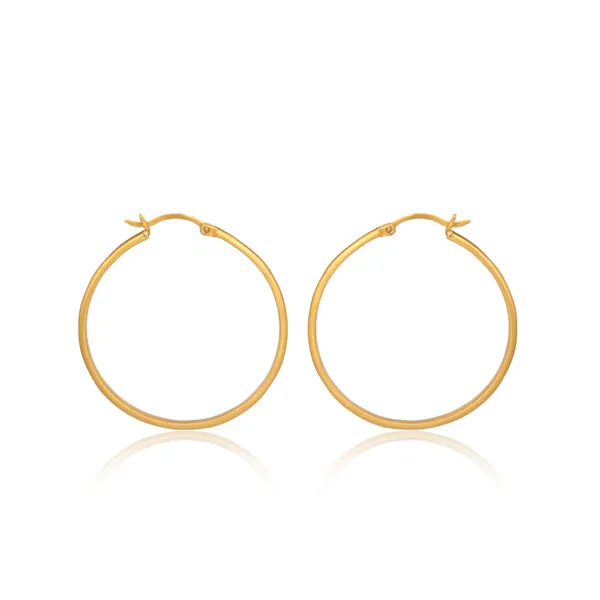 Matte Hoop Earrings