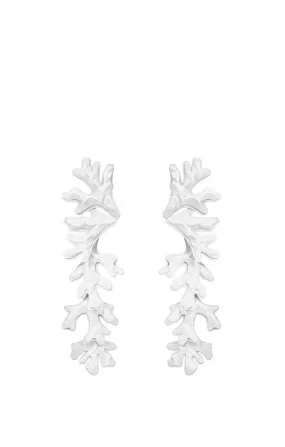 Matte Silver Detachable Earrings