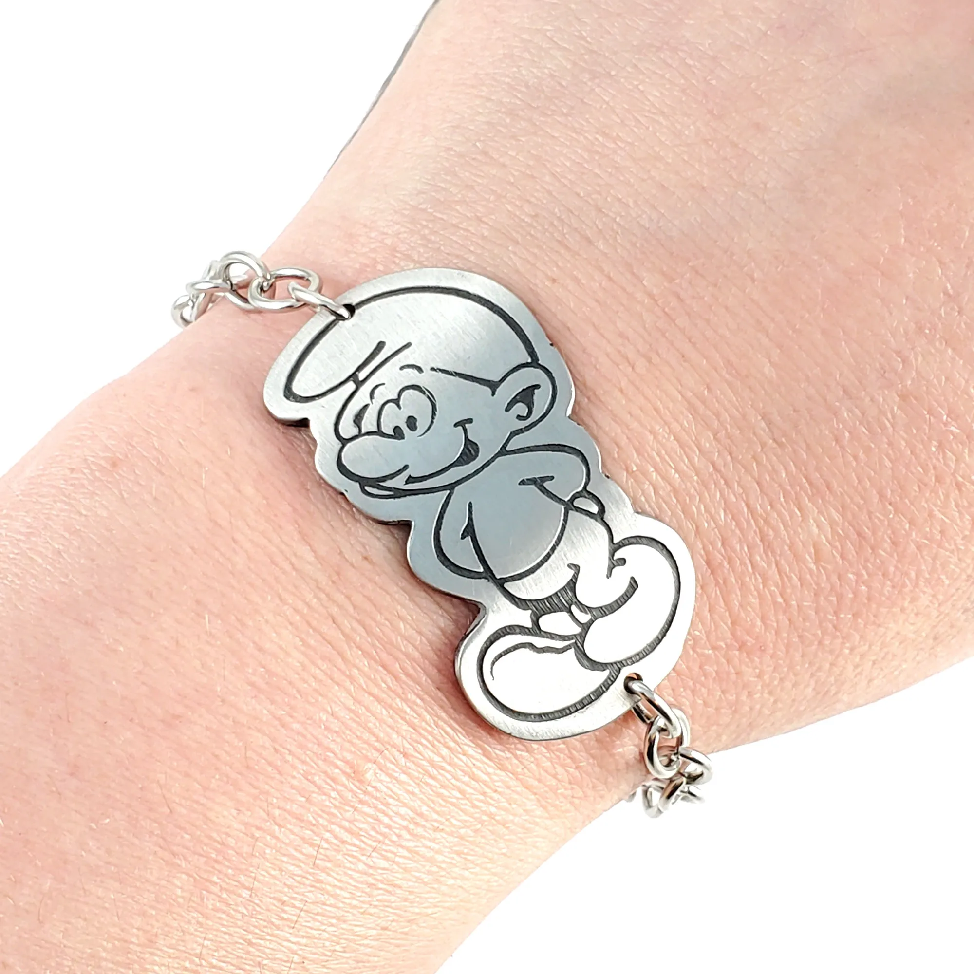 Peyo Smurfs Stainless Steel Spoon Bracelet