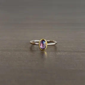 Purple Sapphire Rose Cut Ring