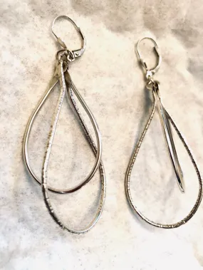 "Big Tears" Sterling Wire Earrings