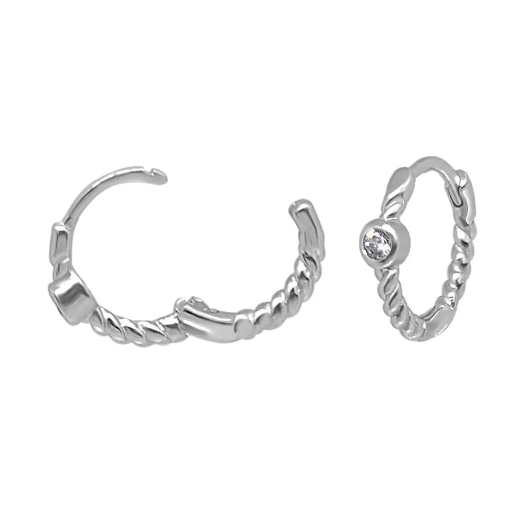 Romy Twisted Hoop Earrings