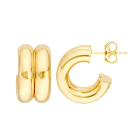 Roset Gold Label 'Mady' Double Hoop Earring