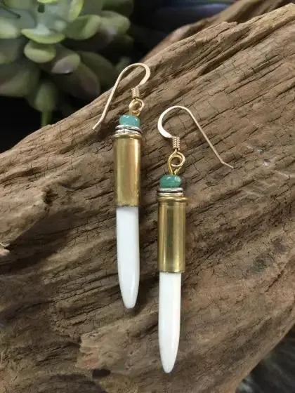 Savage Bullet Earrings 22 Caliber