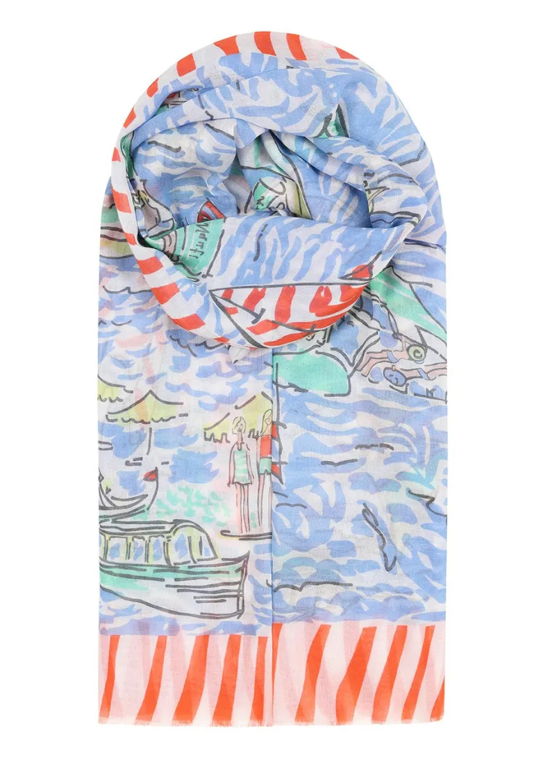 Seaside Scarf - Blue