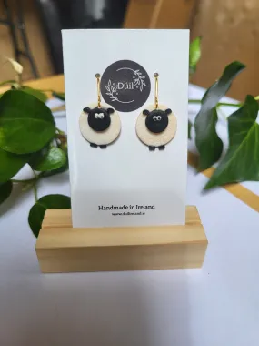 Sheep dangle earrings