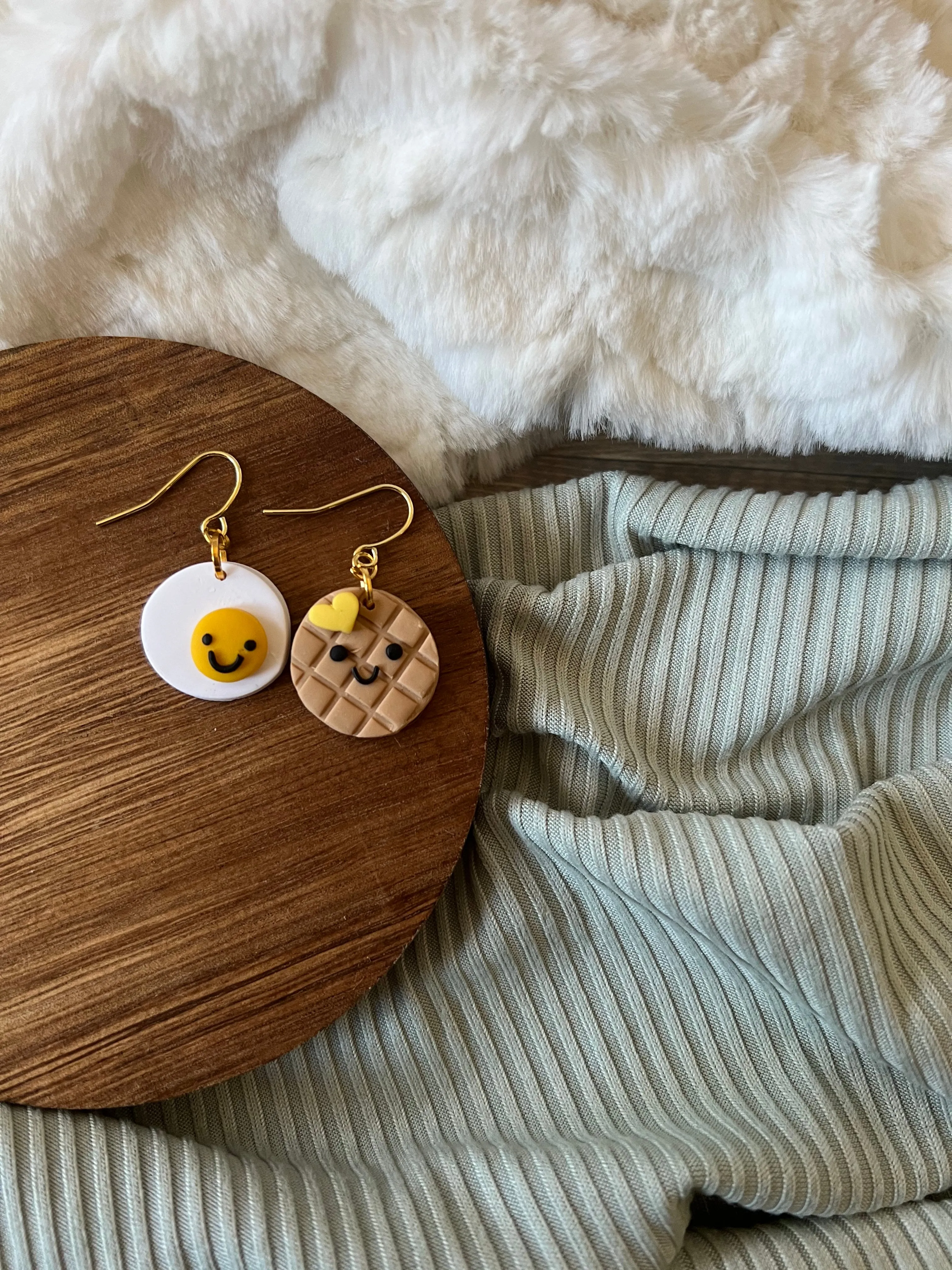 Teddy the Toast Earrings