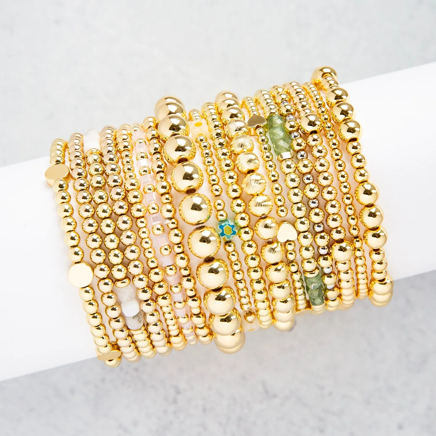 textured ball bracelet