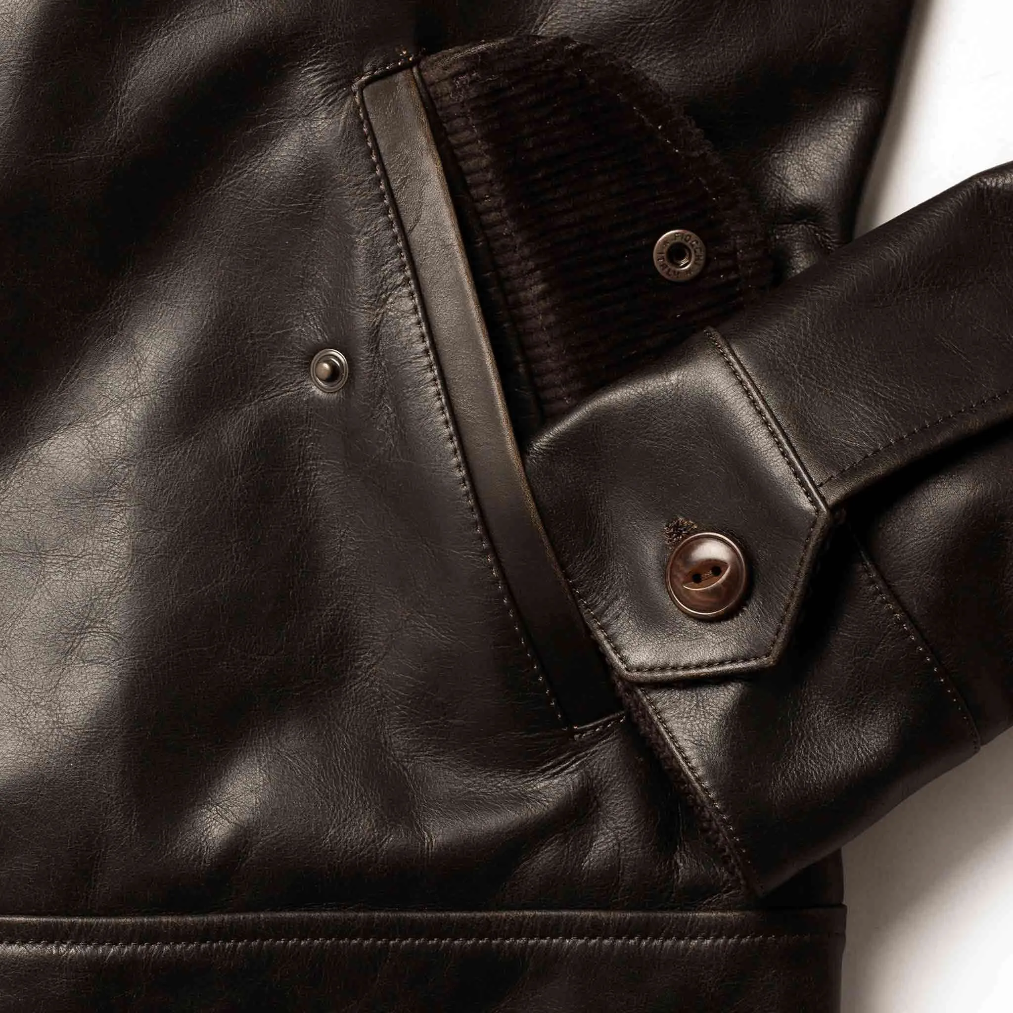 The Cuyama Jacket in Cola Leather