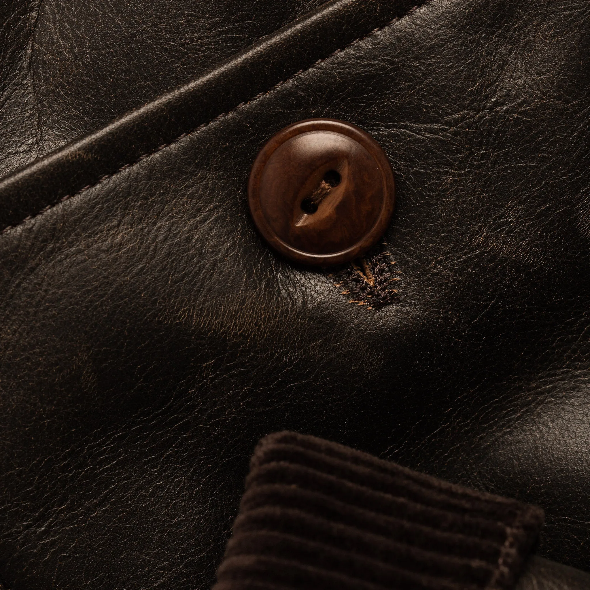 The Cuyama Jacket in Cola Leather