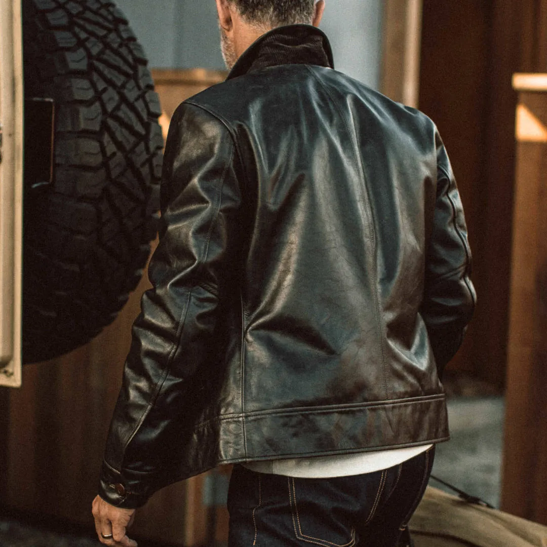 The Cuyama Jacket in Cola Leather