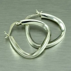 Triangular 'Gili' hoop earrings