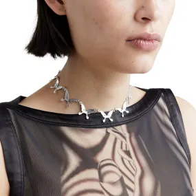   Underground Sundae Continuous Butterfly Choker 'Silver'