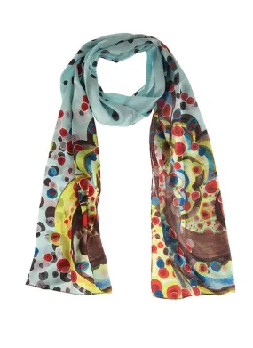 Women's Multi-Coloured Circus Print Lightweight Scarf